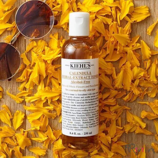 Nước cân bằng Kiehl's làm sạch Calendula Herbal Extract Alcohol Free Toner,  một cách đơn giản để làm sạch mặt! - Rivi Việt Nam