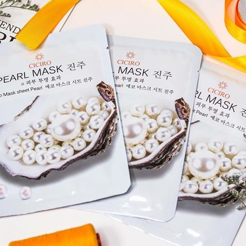  Ciciro pearl mask - mặt nạ tinh chất ngọc trai cho làn da tươi sáng