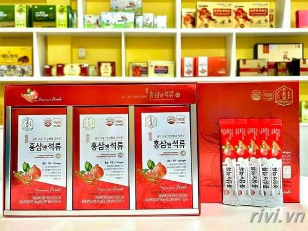 Nước hồng sâm lựu đỏ collagen cá biển Daedong Korea Ginseng có tốt như lời đồn?