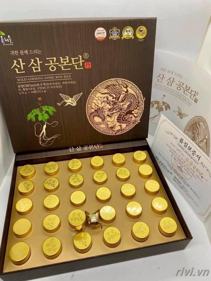 Viên đan sâm núi Hàn Quốc Wild Ginseng Gong Bon Dan